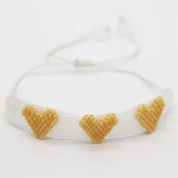 Strand Beaded Bracelet Hand Woven Versatile Love Fashion Simplicity Adjustable Bohemia Unisex Rice Ball