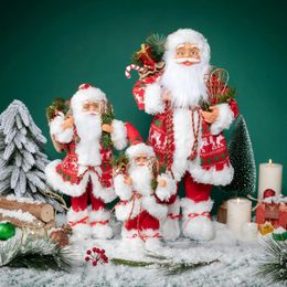 Christmas Decorations 60cm Santa Claus Doll Tree Ornament 2023 Navidad Gift Kids Plush Home Decoration 231018
