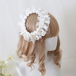 Hair Accessories Children's Lolita Band Headdress Flower Lace Design Princess Hairpin Spain Retro A1293 231019