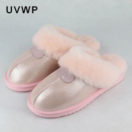 Slippers Natural Sheepskin Fur Slippers Fashion Female Winter Slippers Women Warm Indoor Slippers Top Quality Soft Wool Lady Home Shoes 231019