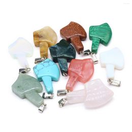 Pendant Necklaces 2pc Natural Stone Pendants Axe Shape Malachite Turquoise Opal For Trendy Jewelry Making Diy Women Necklace Crafts