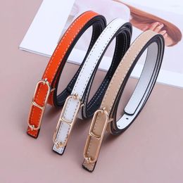 Belts Korean Style Trendy Luxury Design Fashion Items Leather Belt Fine Double-sided