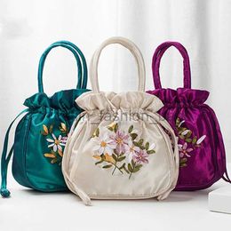 Bags Bucket Bag Top Handle Ladies Handbag Bag Summer Purse National Style Flower Pattern Drawstring Bagcatlin_fashion_bags