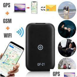 Mini Car Truck Gps Tracker Positioning Sos Anti-Lost Wifi Real Time Tracking Gsm Locator Online App For Kids Pets Drop Delivery