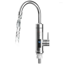 Kitchen Faucets Tankless Heating Faucet Temperature Display With Cold Water Dispensers For Bathroom Washbasin Bathtubs