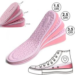 Shoe Parts Accessories EVA Memory Foam Invisible Height Increased Insoles for Women Shoes Inner Sole Insert Lift Heel Comfort Heightening 231019