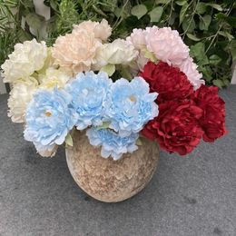 Decorative Flowers Artificial Bouquet Peony Wedding Hall Arched Door Shooting Props Flower Decoration Heads