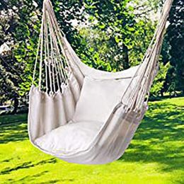 Camp Furniture Nordic Style Portable Hammock Canvas Hanging Chair Indoor Garden Camping Swing Travel Leisure Bed