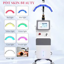 Vertical Version Phototherapy Skin Tightening Whitening Face Firming Decrease Inflammation Lymphatic Drainage 7 Colors LED Beauty Center