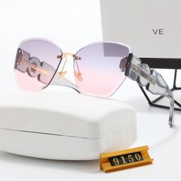 Fashion Classic Designer Sunglasses For Men Women Sunglasses Luxury Polarised Pilot Oversized Sun Glasses UV400 Eyewear PC Frame Polaroid Lens S9150