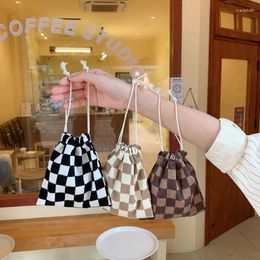 Shopping Bags Cute Small Coin Purse Drawstring Bag Handbags Woman Girl Kids Jewellery Lipstick Cosmetic Tote Rope Storage Pouch String