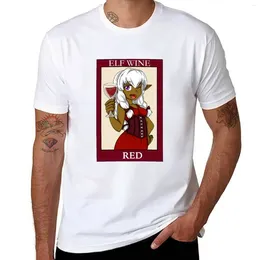 Men's Polos Elf Wine Red T-Shirt Black T Shirts Edition Shirt Graphics Short Sleeve Tee Men