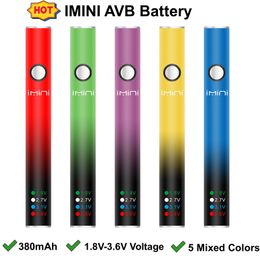 Authentic Cheap IMINI AVB Preheat 380mAh 1.8V-3.6V 510 Thred Battery Variable Voltage Adjustable with USB Charger for Thick Oil Vape Cartridges Tank Atomizers