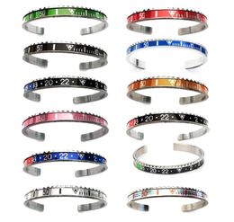 stainless steel beach seaside running sport cuff bangle round silver color car speed clock motorcycle dashboard bracelet for frien9390735