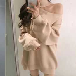 Women's Sweaters Sweater Women Pullover Long Sleeve Girls Tops Loose Autumn Elegant Knitted Warm Oversize Female Winter Drop