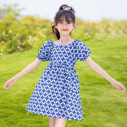Girl Dresses Girls' 2023 Brand Children's Fishtail Skirt Spring Autumn Baby Short Sleeve Dress Summer Street