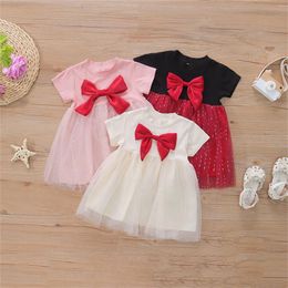 Girl Dresses Toddler Baby Clothes Princess Dress Short Sleeve Infant Sweet Fashion Summer Mesh Tulle