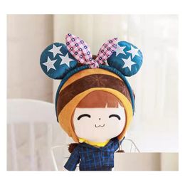 Party Decoration Gift Hair Accessories Mouse Ears Headband Sequins Bows Charactor For Women Kids Festival Hairband Girls Partyhair D Dhzu1