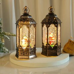 Christmas Decorations Ornaments Shopping Mall el Glow with Music Gifts Filled Oil Lamps Home Decor 231018