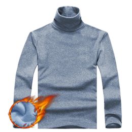 Men's Sweaters Male Turtleneck Long sleeve T shirt Thermal Underwear Autumn Winter Clothing Basic Shirt Slim 231018