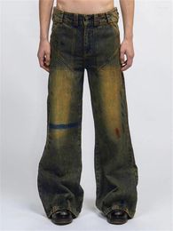 Women's Jeans 2023 Vintage Y2k Grunge 2000s Low Rise Baggy Denim Cargo Pant Tie Dye Retro Mom Korean Style Trousers Streetwear