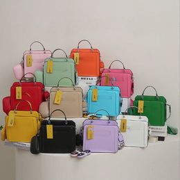 Women shoulder crossbody bags luxury purse fashion girl designer shopping bag handbags And wallet bags 13 colour 2pcs/set 24-19-12cm