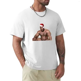 Мужские поло, Рождественская футболка с изображением Барри Вуда, сидящего на кровати, эстетическая одежда, рубашка с животным принтом для мальчиков, мужские однотонные футболки