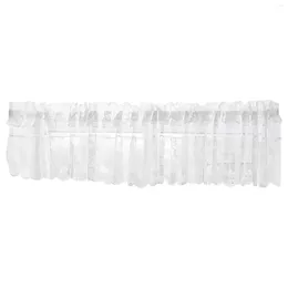 Curtain American White Lace Window Kitchen Decoration Short Shower Liner Washable