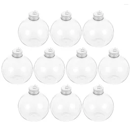 Vases 10 Pcs Feeding Bottle Christmas Spherical Gift Leakproof Water Empty Juice Bottles The Pet Caps