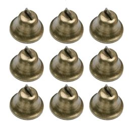 Christmas Decorations 20pcs Copper Bells Vintage Metal Brass Bells Christmas Bells Decorations Clear Sound Copper Bell Rattle Bell For School 231019