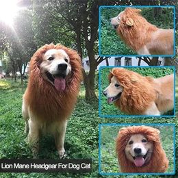 Dog Apparel Cosplay Toy Pet Accessorieswarm Wig Cute Lion Mane Clothes For Dogs Cat Party Wigs Hat Costume