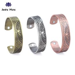 Fashion Ankle Tree of Life Bracelet Viking Magnetic Cuff Bracelets Letter My Shape Bangles Men Women Jewelry Gift297F