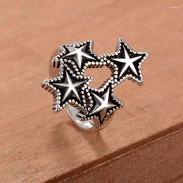 Cluster Rings Boho Vintage Star For Women Wedding Band Men Finger 2023 Female Bohemian Jewelry Gift