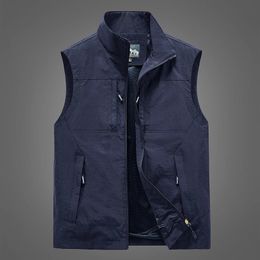 Men's Vests Spring Autumn Outdoors Military Black 2023 Sleeveless Jacket Fashion Fishing For Pocket Pography Casua Waistcoat 231018