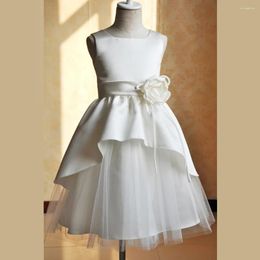 Girl Dresses Clearance! Girls Kids Sleeveless Party Wedding Birthday Dress With Flower Band Children Formal Clothing