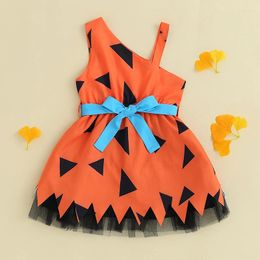 Girl Dresses Baby Girls Summer Dress Kid Casual Halloween Mesh Patchwork Sleeveless A-Line For Beach Party Children Clothes