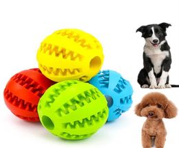 Dog Treat Toy Ball Funny Interactive Elasticity Pet Chew Toy Dogs Tooth Clean Balls Of Food Extratough Rubber 7cm 5cm4337443