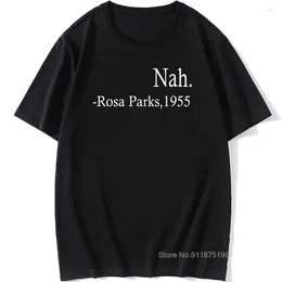 Men's T Shirts Black Lives Matter Shirt Men Cotton O'Neck Nah Rosa Parks 1955 T-shirts Unisex Tshirt Tops