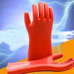 Disposable Gloves Home Insulation 12KV High Voltage Electrical Anti Electric Labor Leakage Prevention Rubber
