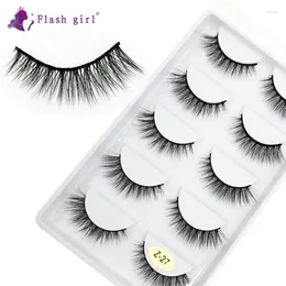 False Eyelashes Flash GIRL The Est High Quality Z Series Z27 5 Pairs Natural 3D Mink