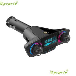Carprie Bluetooth Wireless Car Mp3 Player Hands Kit Fm Transmitter A2Dp 2.1A Usb Charger Led Display Modator Drop Delivery