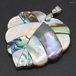 Pendant Necklaces Natural Mother-of-pearl Art Pendants Leaf Shape Shell Charms For Summer Jewellery Making DIY Necklace Earrings Gifts