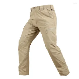 Outdoor Pants Quick Dry Tactical Men Multi-pockets Overalls Hiking Wearproof Military Trousers Waterproof Breathable Cargo