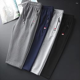 Men's Shorts Casual Cropped Trousers Men Summer Loose Sports Drawstring Pants Basketball Male Fashion Streetwear