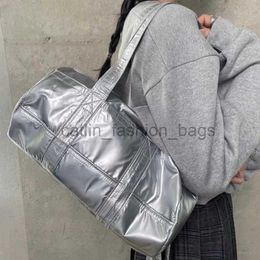 Shoulder Bags Silver Bag Vintage Streetwear Purse Handbag Shoulder Wallet Big Tote Bagscatlin_fashion_bags