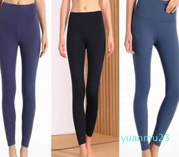 Fitness Athletic Solid Yoga Pants Women Girls High Waist Running Outfits Ladies Sports Fu Leggings Lady Pant Workou