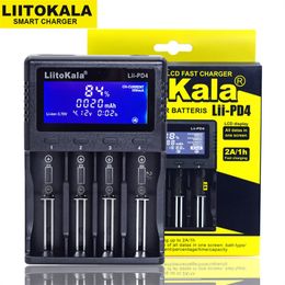 High Quality LiitoKala Lii-PD4 Nickel-hydrogen Battery Charger For Li-ion 18650 Battery Charger Smart Charger Yanwen Epacket