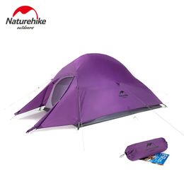 Tendas e abrigos nuvem 1 2 tenda ultraleve de camping tenda de dupla camada dupla tenda à prova d'água, tenda de mochila ao ar livre com tapete livre 231018