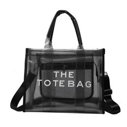Evening Bags Luxury Designer The Tote Bag Women Transparent Handbag Messenger Shopping Bag Vacation Beach Bags Sac A Main Femme 231019