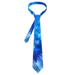 Bow Ties Hippie Tie Dye Blue Modern Art Leisure Neck Adult Novelty Casual Necktie Accessories Great Quality Custom Collar